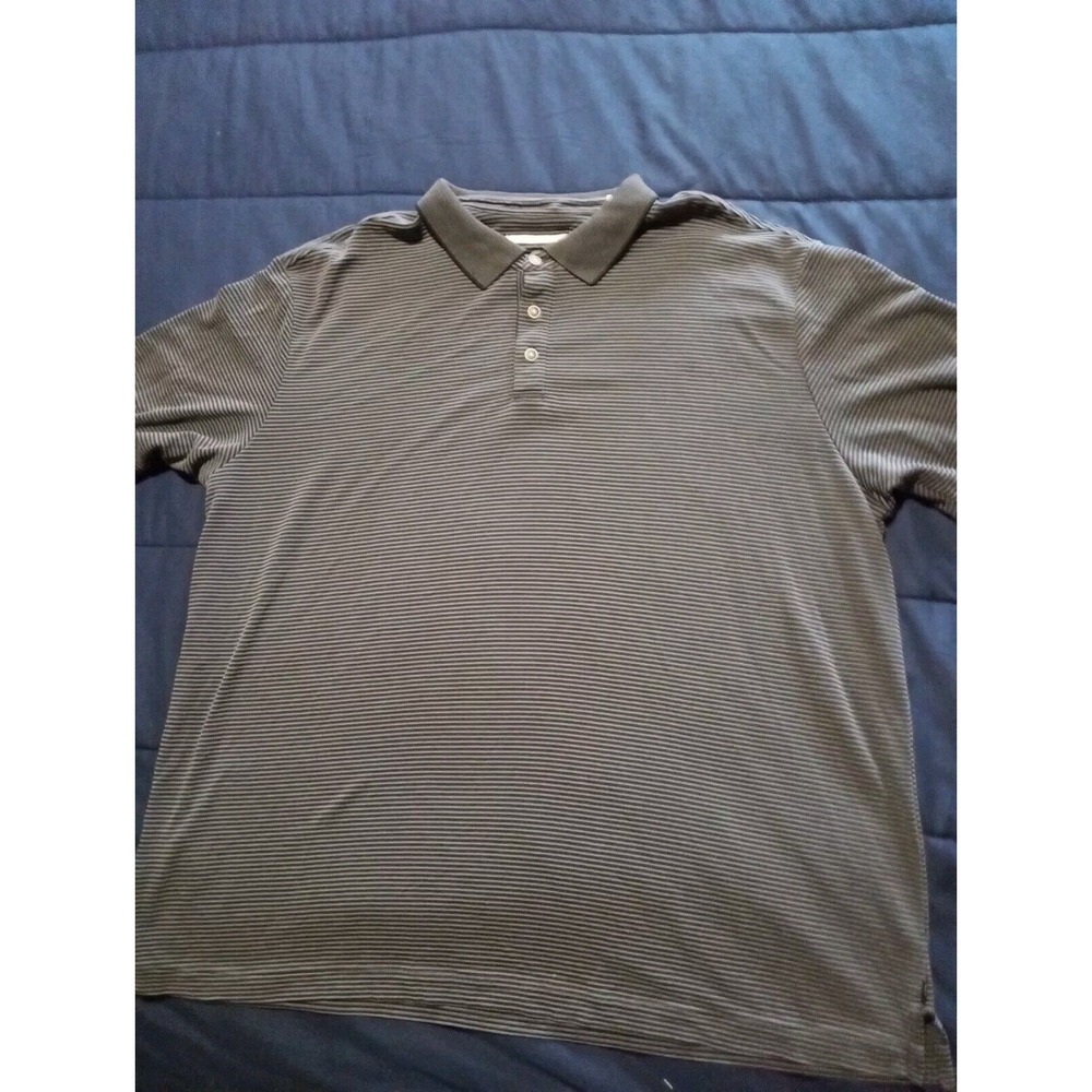 Tommy Bahama Polo Shirt Mens Size‎ 2XL Island Gray Short Sleeve V5